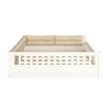 Kumasinova Full Size Toddler Floor Bed for Kids,Platform Bed with Guardrails and Fluffy Pillows,Floor Bed Frame for Bedroom,Living Room - 3 of 4