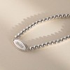 Girls' Round Beaded Plate ID Bracelet Sterling Silver - 5.5" - In Season Jewelry - 4 of 4