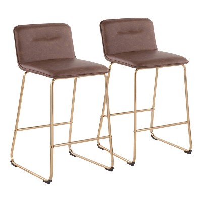 Set of 2 Casper Contemporary Counter Height Barstools - LumiSource