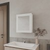 GlasFlength Decorative Wall Mirrors Bathroom Decor Cabinet Accent Mirror Vanity Medicine Cabinet Mirrors for Bathroom Wall, White, 18.6"*5.7"*20.5" - 2 of 4