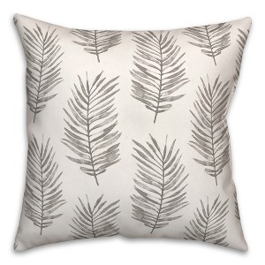 Creative Products Gray Fern Pattern 18x18 Indoor / Outdoor Pillow - 1 of 4
