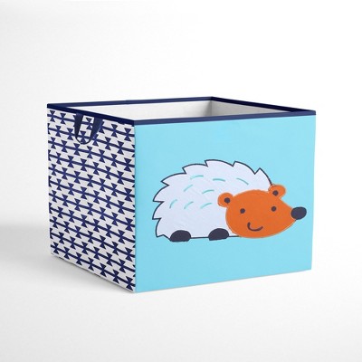 Bacati - Liam Aztec Design Hedgehog Aqua/Orange/Navy Storage Box Large