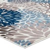 Modway Calithea Vintage Classic Abstract Floral 5x8 Area Rug - Blue, Brown and Beige,  100% Soft Heat-Set Polypropylene ,  Tight Low Pile Weave - 3 of 4