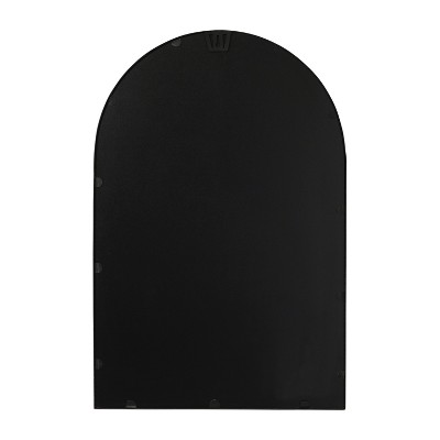Mila Black Metal Arched Wall Mirror 20x30