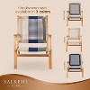 Balkene Home 63634 Vega Natural Stain Outdoor Chair – Acacia Wood, Woven Web Seat, Mid-Century Reclining Armchair for Patio, Garden, Deck – Navy Blue - 3 of 4