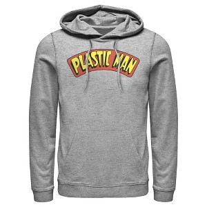 Men's Justice League Plastic Man Logo Pull Over Hoodie - 1 of 3