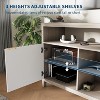 Fluted TV Stand for 65" TV, Mid Century Modern Media Console with Storage - Adjustable Shelves, Farmhouse TV Cabinet - 4 of 4