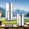 VEVOR Gravity-fed Water Filter System, 2.25G 304 Stainless-Steel Countertop System, Water Filtration System, Reduces Lead and up to 99% of Chlorine - 2 of 4