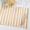 Saro Lifestyle Rustic Weave Hyacinth Placemat (Set of 4), 14"x20", Beige - 4 of 4