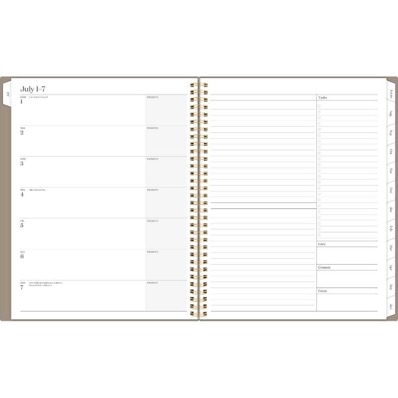 Cambridge Workstyle 2024-25 Weekly/Monthly Planner 11.125&#34;x9.375&#34; Taupe, 4 of 13