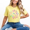 Simply Sage Market Women's Tie Dye Sun Short Sleeve Graphic Tee - XL - Yellow - 2 of 3