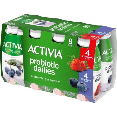 Activia Probiotic Dailies Strawberry &#38; Blueberry Yogurt Drink - 8ct/3.1 fl oz Bottles_3