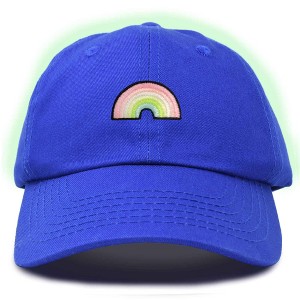 Dalix Robot Embroidered Glow in the Dark Retro Dad Hat Cotton Baseball Cap Adjustable Mens - 1 of 4
