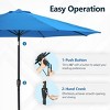 Heynemo Outdoor Patio Umbrella, Patio Umbrella with Push Button Tilt/Crank, Outdoor Umbrella with 8 Sturdy Ribs, Large Umbrella for Backyard - 3 of 4