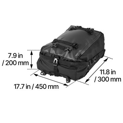 HBEZON 30L Motorcycle Tail Bag with Waterproof Liner, Universal Fit for Most Bikes, Converts to Backpack for Daily Commuting — фото 7