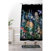 Deny Designs Clara McAllister Enchanted Woodland Shower Curtain Black - 3 of 3