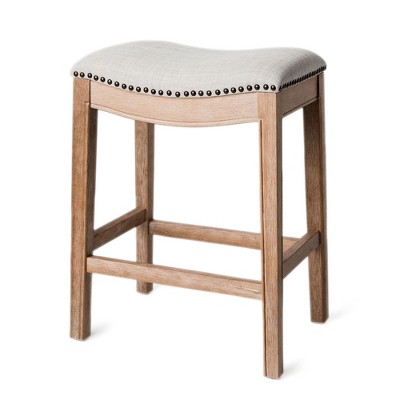 Maven Lane Adrien Backless Saddle Kitchen Stool