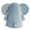 Aurora Medium Happy Elephant Happy Hippo and Friends Whimsical Stuffed Animal Blue 11" - 4 of 4