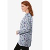 Woman Within Perfect Printed Long-Sleeve Crewneck Tunic - 4 of 4