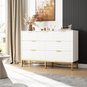 Whizmax Modern 7 Drawer Dresser for Bedroom, Chest of Drawers for Closet with Deep Drawers, Long Wooden Dresser for Living Room, Kids Room - 1 of 4