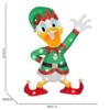 Gemmy 2.5-feet Donald Duck Freestanding Tinsel Yard Sculpture with LED Lights - 3 of 4