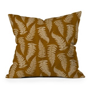 16"x16" Avenie Countryside Garden Ferns Square Throw Pillow - Deny Designs: Indoor Abstract Woven Polyester, Zippered - 1 of 4