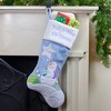 Northlight 20" Blue "Baby's First Christmas" Velveteen Snowman Angel Christmas Stocking - 2 of 3