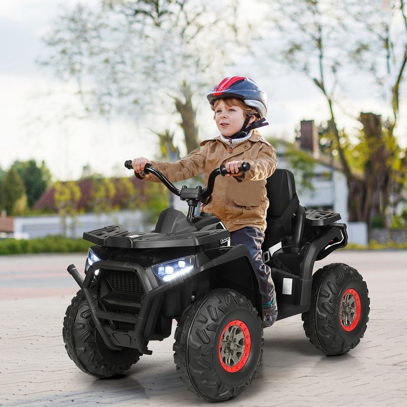 Costway 12V Kids Electric 4-Wheeler ATV Quad 2 Speeds Ride On Car w/MP3&LED Lights, 2 of 11