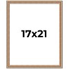 PosterPalooza | Deco Brown Picture Frame - UV Acrylic, Foam Board Backing, Hanging Hardware - 2 of 4