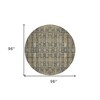 Gray Taupe And Beige Moroccan Washable Indoor Outdoor Area Rug - 3 of 4