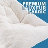 Comfy Chair for Adults, Soft Faux Fur Folding Lounge for Bedroom Living Room Dorm Rooms Flexible Reading Chair for Teens Kids, X-Large Foldable - 3 of 4