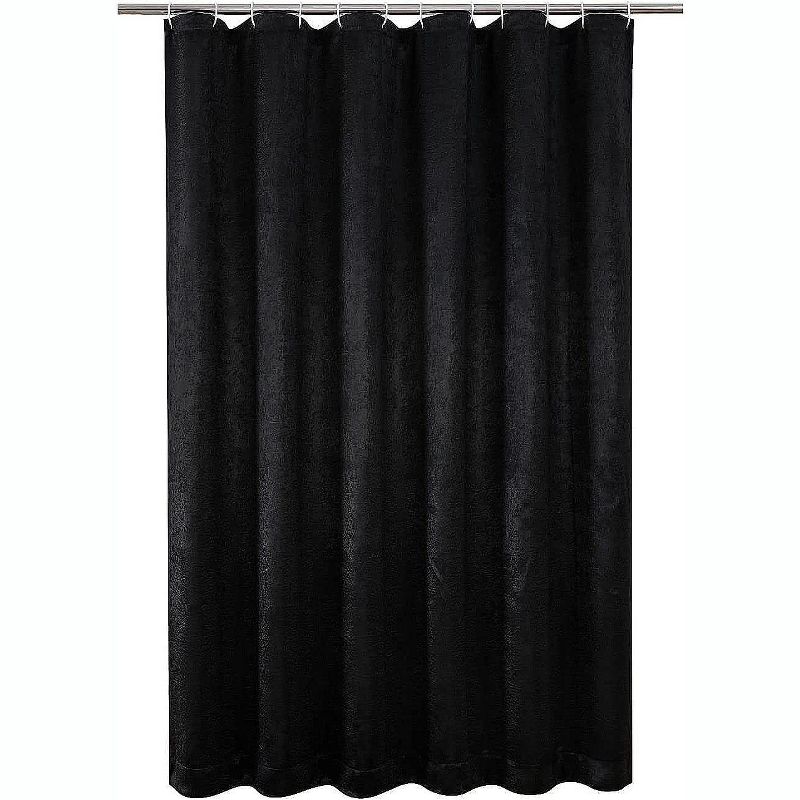 Kate Aurora Serena Elegant Jacquard Woven Fabric Shower Curtain - Standard Size, 3 of 6
