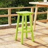 WestinTrends Malibu 24" All Weather Hdpe Outdoor Patio Square Backless Counter Stool - 2 of 4
