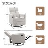 Kumasinova Swivel Glider Recliner Chair,Modern Lounge Chair with 360° Rotation,Plush Comfy Reading Chair for Nursery & Living Room - 2 of 4