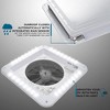 Hike Crew RV Accessories, 11” RV Roof Vent Fan W/LED Light - White - 4 of 4