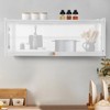 YIYIBYUS Kitchen Wall Cabinet Flip-Up Door Storage Cabinet Living Room Bedroom - 2 of 4