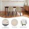 Lyngins Cozy Dining Chairs Set of 4, PU Leather Kitchen Chair, Upholstered Armless Chair with Metal Legs for Kitchen, Restaurant, Meeting Room - 3 of 4