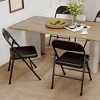 Folding Chairs 4 Pack - Heavy Duty Camping Chairs with 350Lbs Capacity, Padded Seat & Back Support for Indoor/Outdoor Use - 2 of 4
