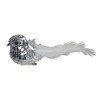 Northlight Sequin Front Facing Bird Clip On Christmas Ornament - 6" - Silver and White - 2 of 3