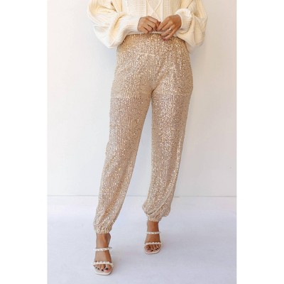 Women's Last Minute Plans Sequine Pants - POL