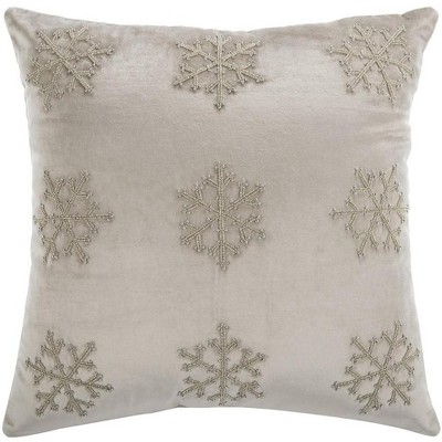 Sydnee Snowflake Pillow - Safavieh