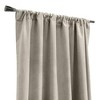 Thermalogic Seren Classic Velvet Room Darkening Dual Header Energy Efficient Curtain Panel Oyster - 3 of 4