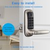 ZACHVO Keyless Smart Lock with Handle Fingerprint PIN App and Key Access Tuya Remote Control IP56 Waterproof ANSI Certified - 4 of 4