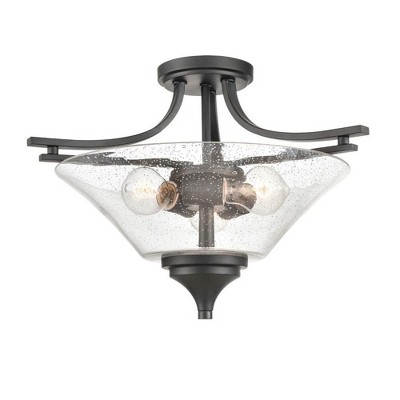 Millennium Lighting Natalie 3 - Light Flush Mount in  Matte Black