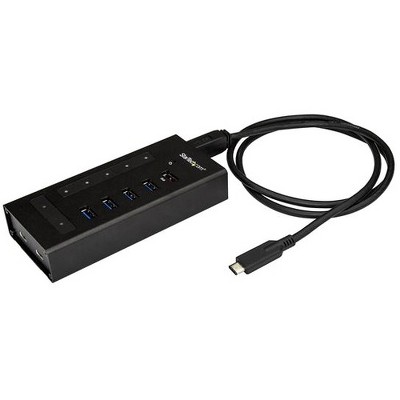 StarTech.com 7 Port USB-C Hub - Metal - USB-C to 5x USB-A and 2x USB-C - USB 3.0 Hub - Industrial USB Hub - Mountable USB Hub - 7 Port USB Hub