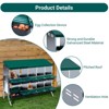 Chicken Nesting Box, Metal Nesting Boxes for Chickens, Galvanized Steel Chicken Laying Boxes, Roll Away Egg Collection with Lid Cover, Easy to Clean - 3 of 4