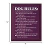 Slickblue Rustic Dog Lover Wall Decor – 10 Funny Dog Rules Sign – Pet Humor Wooden Accent – 9x12 inches, Color Options - 3 of 3