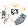 Simply Sage Market Women's Football Game Day Stacked Wavy Short Sleeve Ringer Tee - 2 of 3