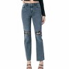 Women's RYAN RAW HEM GRINDED BOOTCUT JEANS - HIDDEN - image 2 of 4