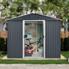 NicBex 10*8ft Outdoor Storage Shed Weatherproof Garden Shed with Sliding Door and Apex Roof for Garden, Lawn - 2 of 4